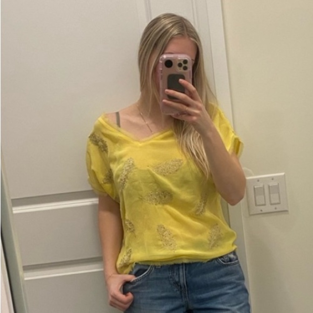 100% silk T-shirt Blouse